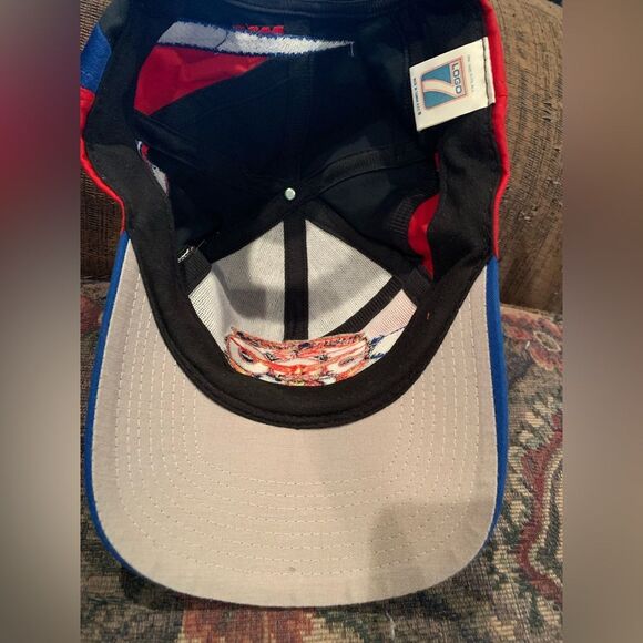 RARE VTG INDYCAR Indianapolis 500 Logo 7 1998 Blue Red Colorblock Cap Hat - Picture 6 of 8
